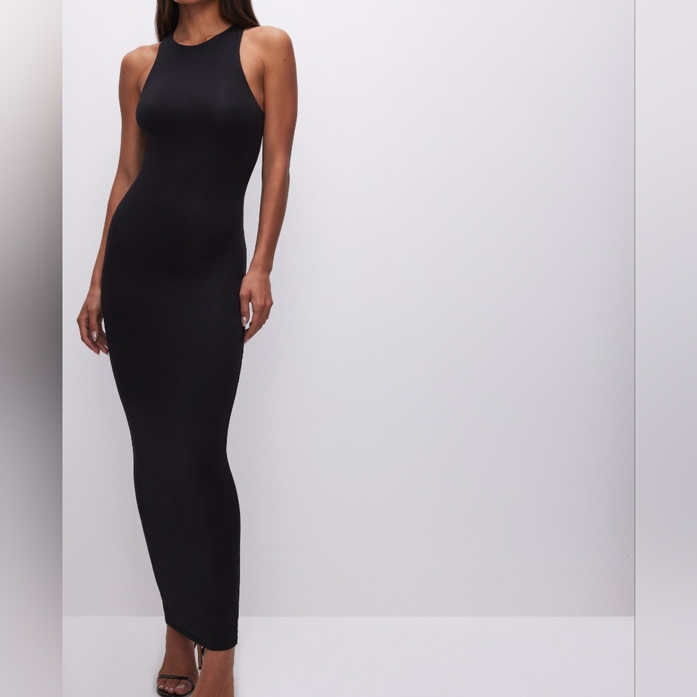 Good American Tank Maxi Dress Black